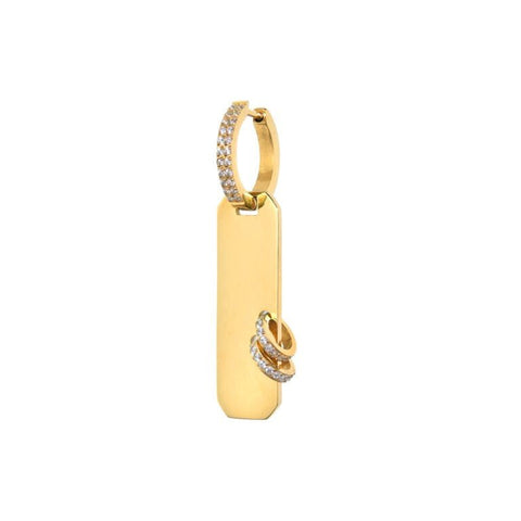 Trendjuwelier Bemelmans - Juli Dans Jewels Lange Isabelle Oorbel Goud