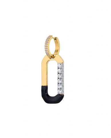 Trendjuwelier Bemelmans - Juli Dans Jewels Loulou Dip Oorbel Zwart