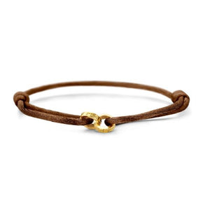 Just Franky Iconic Bracelet Double Open Circle Cord With Engraving | Trendjuwelier Bemelmans.