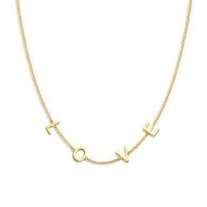 Just Franky Love Letter Necklace 4 Initials | Trendjuwelier Bemelmans.