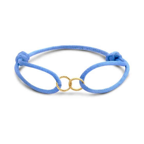 Just Franky Vintage Bracelet Double Open Circle Cord | Trendjuwelier Bemelmans.