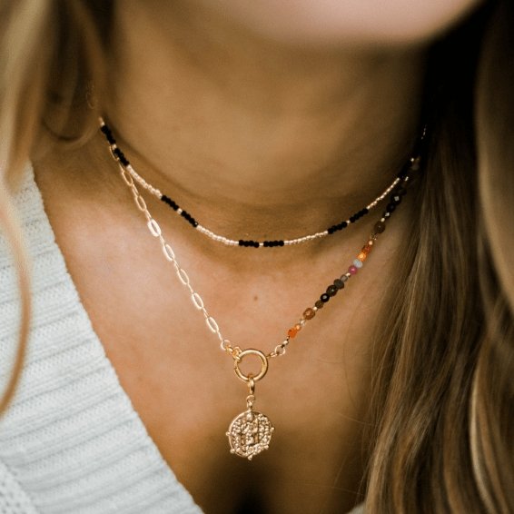 Trendjuwelier Bemelmans - Le Veer Jewelry Dazzle Necklace Black Gold