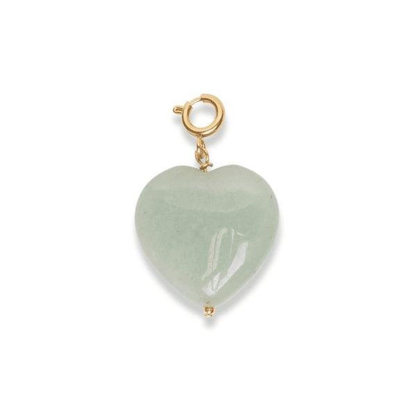 Trendjuwelier Bemelmans - Le Veer Jewelry Green Heart Charm Gold