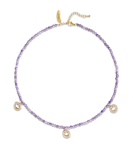 Trendjuwelier Bemelmans - Le Veer Jewelry Lavender Love Necklace Goud