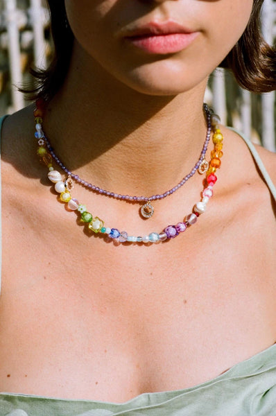 Trendjuwelier Bemelmans - Le Veer Jewelry Lavender Love Necklace Goud