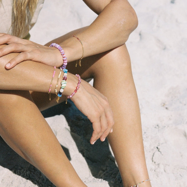 Trendjuwelier Bemelmans - Le Veer Jewelry Lila Opal Bracelet Goud