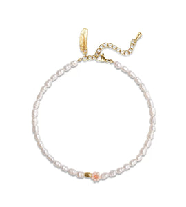 Trendjuwelier Bemelmans - Le Veer Jewelry Petit Fleur Anklet Goud