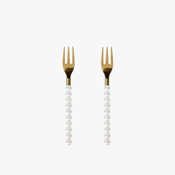 Trendjuwelier Bemelmans - Lepelclub Set Of Two Pearl Forks