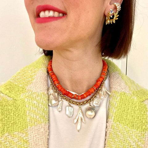 Trendjuwelier Bemelmans - Lotta Bijoux Coral Necklace Gold