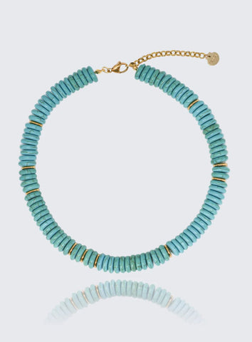 Trendjuwelier Bemelmans - Lotta Bijoux Turquoise Necklace Gold