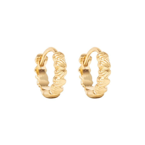 Trendjuwelier Bemelmans - MIAB Shell Click Oorringen Goud