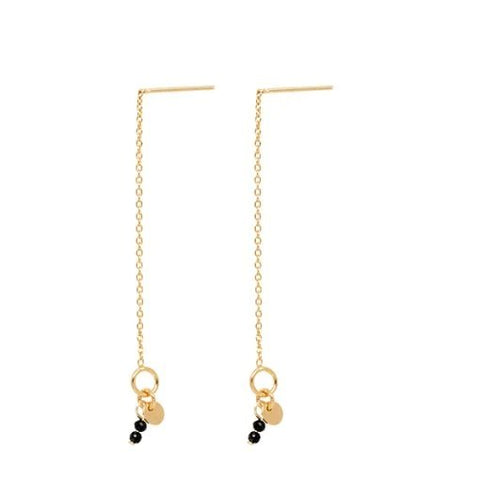 Trendjuwelier Bemelmans - MIAB Thin Line O Stones Oorbellen Goud