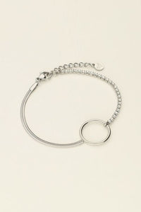 Trendjuwelier Bemelmans - My Jewellery Armband Met Steentjes en Cirkel A15