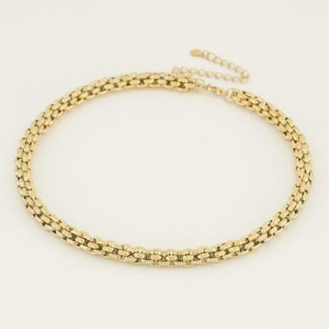 My Jewellery Ketting Chunky Schakels Gold Plated | Trendjuwelier Bemelmans.