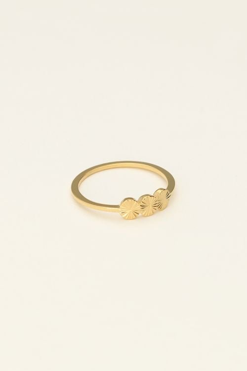 Trendjuwelier Bemelmans - My Jewellery Ring Met Drie Muntjes R1