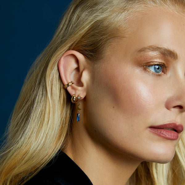 Trendjuwelier Bemelmans - Orelia Starburst, Moon & Baguette Earrings