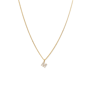 Trendjuwelier Bemelmans - Vedder & Vedder Ivy Initial Rope Necklace Gold