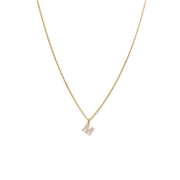 Trendjuwelier Bemelmans - Vedder & Vedder Ivy Initial Rope Necklace Gold