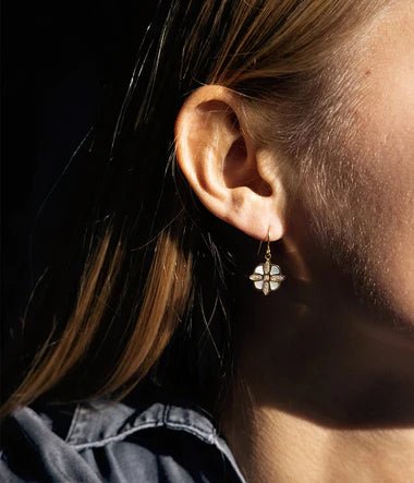 Trendjuwelier Bemelmans - Zag Bijoux Chambord Earrings Mother Of Pearl Goud o17