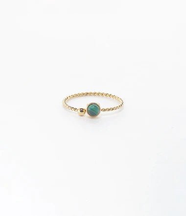 Trendjuwelier Bemelmans - Zag Bijoux Spoutnik Ring Turquoise Goud r19